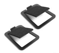 ComfyHarbor 2 PCS Metal Desktop Speaker Riser Stand For Studio Monitors With Anti-Vibration Padding Bookshelf Audio Support 30lbs Black