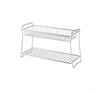 ComfyHarbor 2 Tier Spice Rack Stainless Standing | Seasoning Holder For Kitchen Countertop, Multi-Purpose Organizer For Tea Coffee Condiments, Easy Assembly No Tools