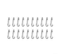 ComfyHarbor 20 Pack Stainless Steel Garage Door Remote Holder Clip for LiftMaster for CRAFTSMAN for CHAMBERLAIN 892LT 893MAX Sun Visor Bracket Silver(Silver)