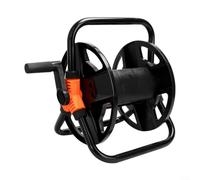 ComfyHarbor 20m Garden Hose Reel with Wall Mount, Duty Plastic and Water Pipe Storage Cart, Space-Saving Wind-Up Handle for Outdoor Yard Patio Organization,