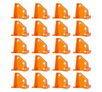 ComfyHarbor 20PCS Floor Installation Gasket Set, Triangular Plastic Spacers for 1/3 & 1/4 Inch Wall Gaps, Reusable Wedges for Wood Laminate Flooring Laying, Stable Non-Slip DIY Tool(orange)