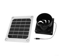 ComfyHarbor 20W Solar Exhaust Fan With Protective Net For Chicken, Pet House And Outdoor Ventilation, 12V Plastic Housing, Energy Efficient Heat Dissipation, Easy Installation