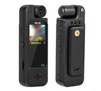 ComfyHarbor 2K Action Camera With 180° Rotating Lens, 1.5" HD Display, Compact Wearable Pocket Cam For Outdoor Sports Bike Travel, Black(2K single aircraft)