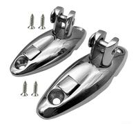 ComfyHarbor 2PCS Marine Swivel Hinges for Bimini Top in 316 Stainless Steel, Deck Side Mount Boat Hardware with Screws, Yacht Accessories for Versatile Marine Applications(91mm)