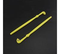 ComfyHarbor 2PCS Plastic Loop Tyer and Hook Remover Tool,for Fly Fishing, Dual-End Device to Tie Small Loops Hair Rigs and Remove Deeply Hooked Fish, 15.1cm Length(2PCS Yellow)