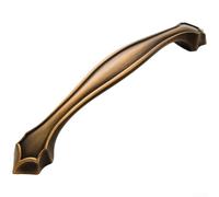 ComfyHarbor 2pcs Vintage Chinese Style Cabinet Handles, Single Hole Zinc Alloy Drawer Pulls, Antique Bronze Finish for Kitchen Cupboard Doors and Furniture, Brown,(B)