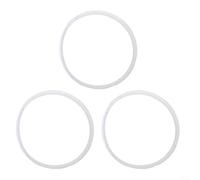ComfyHarbor 3-Pack Silicone Sealing Ring For 6 Quart Pressure Cooker, Replacement Gasket For IP-DUO60 IP-LUX60 Ultra-6, Red And White, 24Cm Outer Diameter(White)