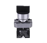 ComfyHarbor 3 Position 2NO Maintained Selector Switch, 10A 600V for XB2-BD33C, On-Off-On for toggle Control, 45 Degree Angle, Industrial Electrical Panel Knob, Metal
