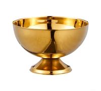 ComfyHarbor 304 Stainless Steel Ice Cream Glass, For Pudding, Dessert, Cocktail, And Smoothie, High-Footed Cup, With Heat Retention, For Hot And Cold Treats(201 Stainless Gold)