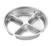 ComfyHarbor 304 Stainless Steel Multi-Compartment Steaming Tray With Fast Steam Circulation And Easy Clean For Surface, For Rice Cooker, Steamer, Pot Compatibility(D)