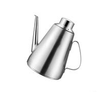 ComfyHarbor 304 Stainless Steel Oil Dispenser, Leak-Proof Kitchen Oil Container, With For Eagle Spout, For Cooking Oil, Soy Sauce, Vinegar Storage, Large Opening Design(32oz)