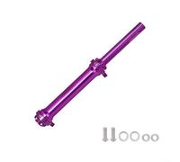 ComfyHarbor 349 16 Inch Folding For Bike Telescopic Stem, Reinforced Aluminum Alloy Extension Rod for Neo Easy-Ride, Adjustable Length Handlebar Tube, Black(purple)
