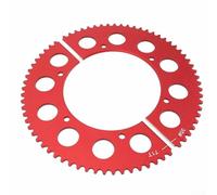 ComfyHarbor 35 Chain 71 Tooth Split Sprocket Red Anodized Aluminum Rear Fit For Predator 212Cc 196Cc 6.5hp 7.0hp Engines For Coleman CT200U BT200X CT100U TrailMaster MB200 For Mini Bike