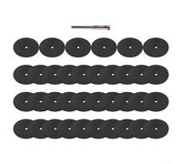 ComfyHarbor 36 Pieces Resin Cutting Wheels, 24 mm Resin Cutting Wheel Cutting Disc With Connecting Rod Mandrel Rotating Tools Accessories