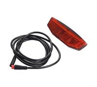 ComfyHarbor 36V/48V E-Bike Rear Light, 7 LED Safety Tail Lamp with 120cm Cable for Electric Bicycle and E-Scooter, ABS Waterproof Brake Light(Waterproof Connector)