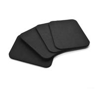 ComfyHarbor 4-Pack Foam Ski And Snowboard Shin Protectors, Lightweight Boot Insert Pads For Gap Filling, Enhanced Edge Control And Reduced Shin Pain, Black