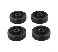 ComfyHarbor 4-Pack Nylon Caster Wheels for Treadmill and Exercise Bike, 55x18mm Rollers with 8mm/10mm Inner Diameter, Low-Noise Replacement Parts for Home Gym Fitness Equipment(ID 8mm)