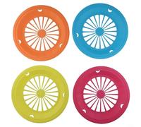 ComfyHarbor 4 Pack Paper Plate Holders, Heavy-Duty PP Reusable BBQ Clip, For Camping Picnic Party Outdoor Dining Blue Rose Orange Green 26.5cm
