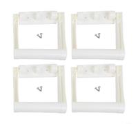 ComfyHarbor 4 Pack White Cooler Handles for Igloo 25 to 72QT - Replacement Bracket Kit with Screws for Camping Beach Fishing(66 (2 Holes))