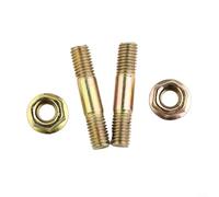 ComfyHarbor 4 pcs M8 Bar Nuts and Studs Bolts, for SX62 62cc Chainsaw, 42mm Zinc Plated Medium Carbon Steels Replacements Part