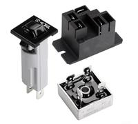 ComfyHarbor 48V Battery Charger Repair Kit With 30A DC Relay, 35A Diode Rectifier And 15A Circuit Breaker, Fit For OEM CCX8506 102273501 101828601 For 1 And 2 Chargers Maintenance