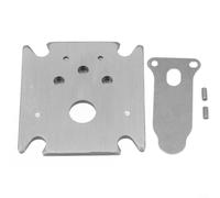 ComfyHarbor 48x62mm Valve Plate for Air Compressor, Cast Iron Cylinder Head Gasket with 3/8in Thread, High-Accuracy Hole Pitch Replacement Part for Pneumatic Tools