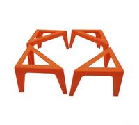 ComfyHarbor 4PCS Canvas Stands Holder Set - For Pouring Painting Artist Support, ABS Material Lightweight, Portable Indoor Outdoor Use Orange Red Green(red)