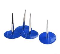ComfyHarbor 4Pcs Wired 6mm Tire Puncture Repair Mushroom Patch Kit for Car Motorcycle Truck Bus Agricultural Vehicle, High Hardness Wear Resistant Rubber and Metal Tyre
