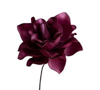 ComfyHarbor 5 Pcs Artificial Gardenia Bouquet, Realistic EVA Flowers For Home Decoration Living Room Bedroom or Centerpieces Flexible Stems For Easy Arrangement(Red)