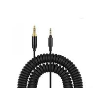 ComfyHarbor 5M Retractable Headphone Cable With 6.35mm Adapter, Gold-Plated Aux Audio Cord Compatible With WH-1000XM5 XM4 XM3 MDR-1000X, Black