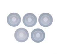 ComfyHarbor 5PCS Silicone Lid For Travel Tumbler Mug Vacuum Bottle, White Leak-Proof Sealing Gaskets Replacement Parts, Standard Size Stopper Seal(B)