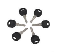ComfyHarbor 6-Pack Cabinet Key Replacement For EK333 333 1108-1-1 1108-U35 Compatible For APC For Hoffman Network Enclosures Metal Keys Black Silver For Server Rack Security