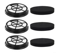 ComfyHarbor 6-Pack Replacement Filter and Sponge Kit for For Eureka NEN0101 NEN0106 NEN110A NEN110B NEN110D For Whirlwind Bagless Vacuum Cleaner Parts, Black and White