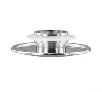 ComfyHarbor 66 mm Chrome Basin Waste Sink Cap For Click Clack Push Button Drain Stopper Replacement, Waste Cap Basin Waste Sink Cap