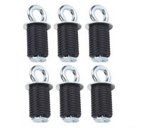 ComfyHarbor 6PCS Lock and Ride Tie Down Anchor Cargo Hook for For Polaris RZR1000 UTV for ATV, Hard Alloy Black Silver D-Ring Mounting Points for Secure Cargo Transport, 1.2-1.5