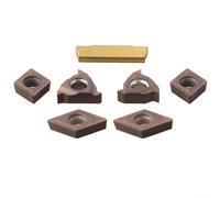 ComfyHarbor 7PCS Carbide Insert Set CCMT060204 DCMT070204 11IR 11ER MGMN200 For 10Mm Shank Lathe Boring Bar Turning Tool Holder For Steel Stainless Steel Finishing