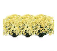 ComfyHarbor 8 Bundles Artificial Daffodils 35cm Realistic Fake Flowers
