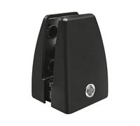 ComfyHarbor Adjustable Aluminum Desk Partition Clamps, Secure Screen Clip, For Office Dividers & Desktop Shelf Bracket, Fits 2Mm-18mm Panels, Quick Install Hardware(Black)
