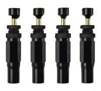 ComfyHarbor Adjustable Auto-Stop Tire Deflator Valve Kit, Screw-on Tyre Air Down Tool, For Offroad 4X4 SUV Truck, Brass Quick Release, With PSI BAR Gauge, Fits US Nozzle(A)