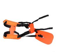 ComfyHarbor Adjustable Padded Double Shoulder Harness Strap, For Grass Trimmer Brush, Fit, For Petrol Electric Models, Orange Nylon Comfort Gear