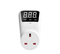 ComfyHarbor Adjustable Voltage Protector Socket 16A 3680W, Automatic Surge Protection with Delay Timer for AC 120V/230V, LED Status Indicator for Home Appliances(UK)