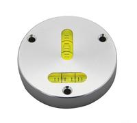 ComfyHarbor Aluminium Circular Bubble Level, Dual Bubble XY Design for Woodworking Tools and Industrial Machinery, CNC Machined for Accurate Measurement(B)