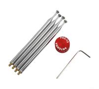 ComfyHarbor Aluminum Alloy Capacitor Cap for PAC12 JPC12 Antenna, Extends Range to 300mm, Reduces Noise, Compact 88mm Folded Length with Top Wire, Silver