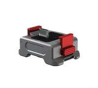 ComfyHarbor Aluminum Alloy Charging Adapter Dock for For DJI Pocket 4 with Dual Interface and Magnetic Quick-Release Base, Compact Gray Accessory for Fast Mounting