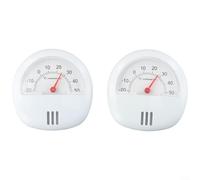 ComfyHarbor Analog Fridge Thermometer, Magnetic Reader with Stand for Home, Garage, Office and Shop Use, White Color -20 to 50°C Range/(2PCS)