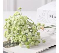 ComfyHarbor Artificial Gypsophila Silk Flowers Bouquet, For Home Decor, Party, Wedding, Office, Shop, Art Hall, Public Area, Garden Decoration, Chic Shape, Easy To Clean, Long Lasting Bloom(Green)