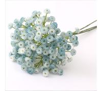 ComfyHarbor Artificial Gypsophila Silk Flowers Bouquet, For Home Decor, Party, Wedding, Office, Shop, Art Hall, Public Area, Garden Decoration, Chic Shape, Easy To Clean, Long Lasting Bloom(Blue)