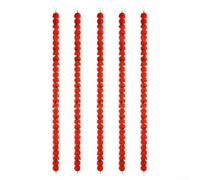ComfyHarbor Artificial Marigold Garland 5 Pack 155 cm Long Plastic Flower Decorations for Wedding Party Festival Home Decor Indoor Outdoor(37)