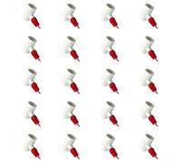 ComfyHarbor Automatic Poultry, Waterer Nipple Drinker Kit, with T-Connectors, For Chickens, Quail, Ducks, Geese and Turkeys, Plastic Bird Feeding Accessories Set(20pcs)