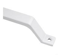 ComfyHarbor Barn Door Pull Handle Heavy Duty Aluminum Alloy with Premium Black Coating for Interior and Exterior Use on Sliding, Garage Doors, Sheds, Closets or(White without base)